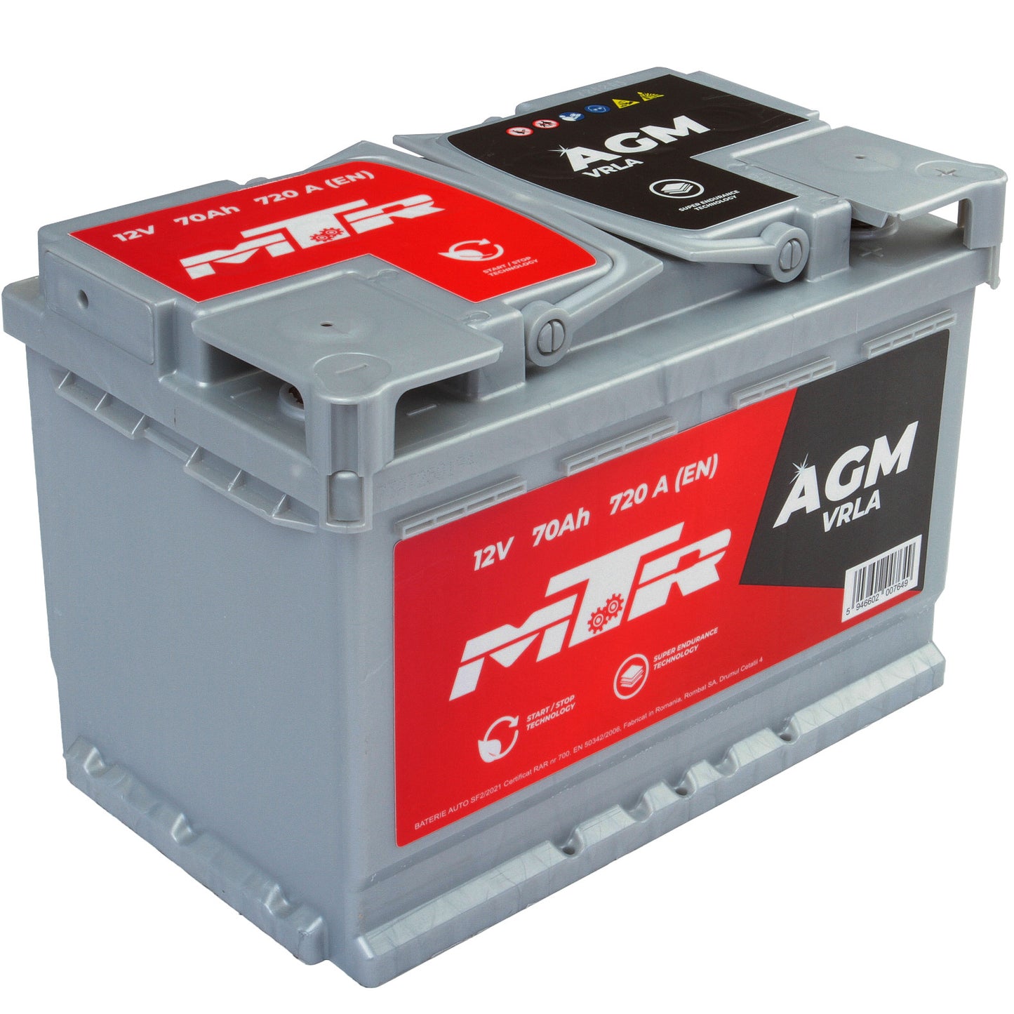 Acumulator MTR AGM-VRLA 12V 70Ah 720A