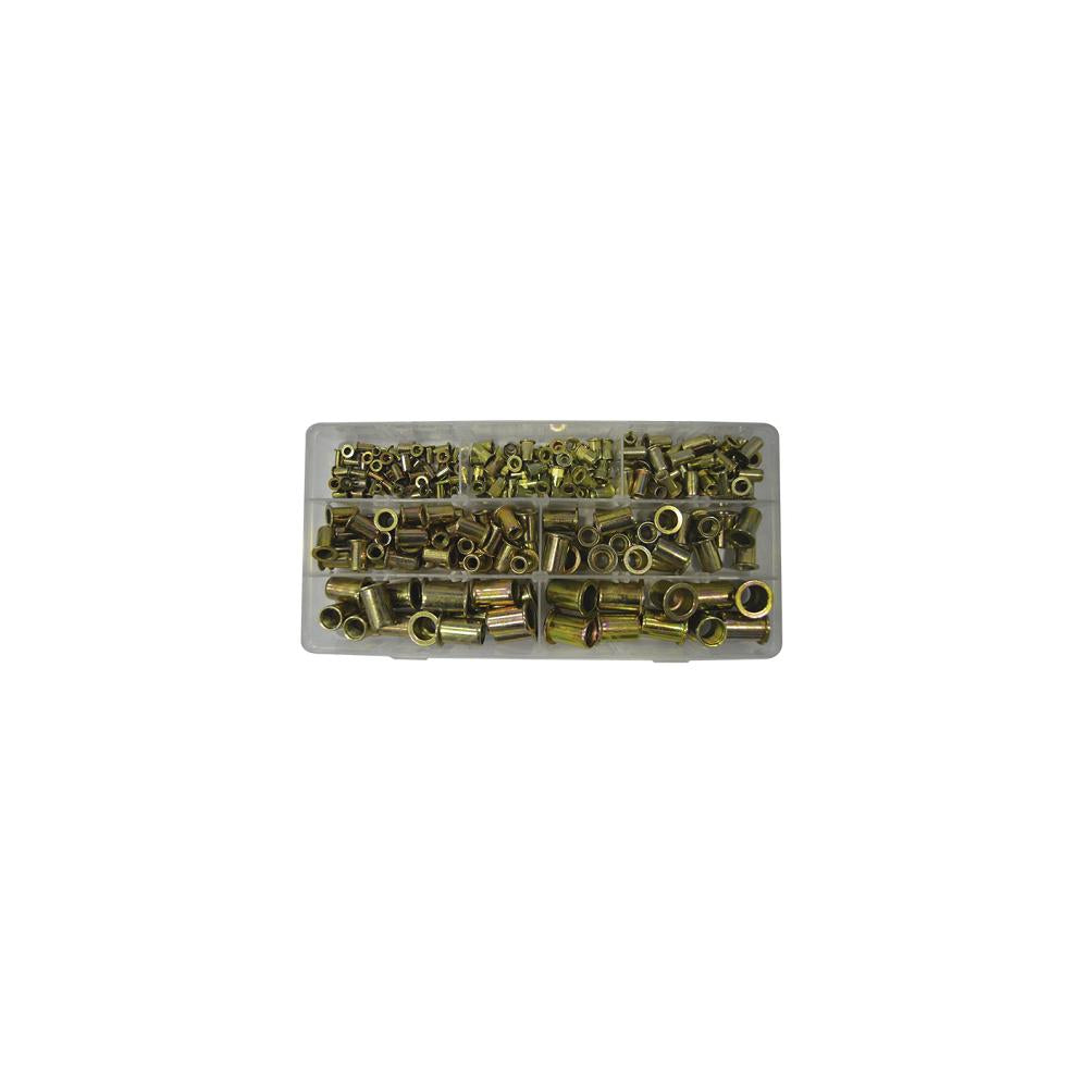 Set Sortiment Piulițe Nituibile (Pop) JBM – M3 până la M12 (235 Piese)