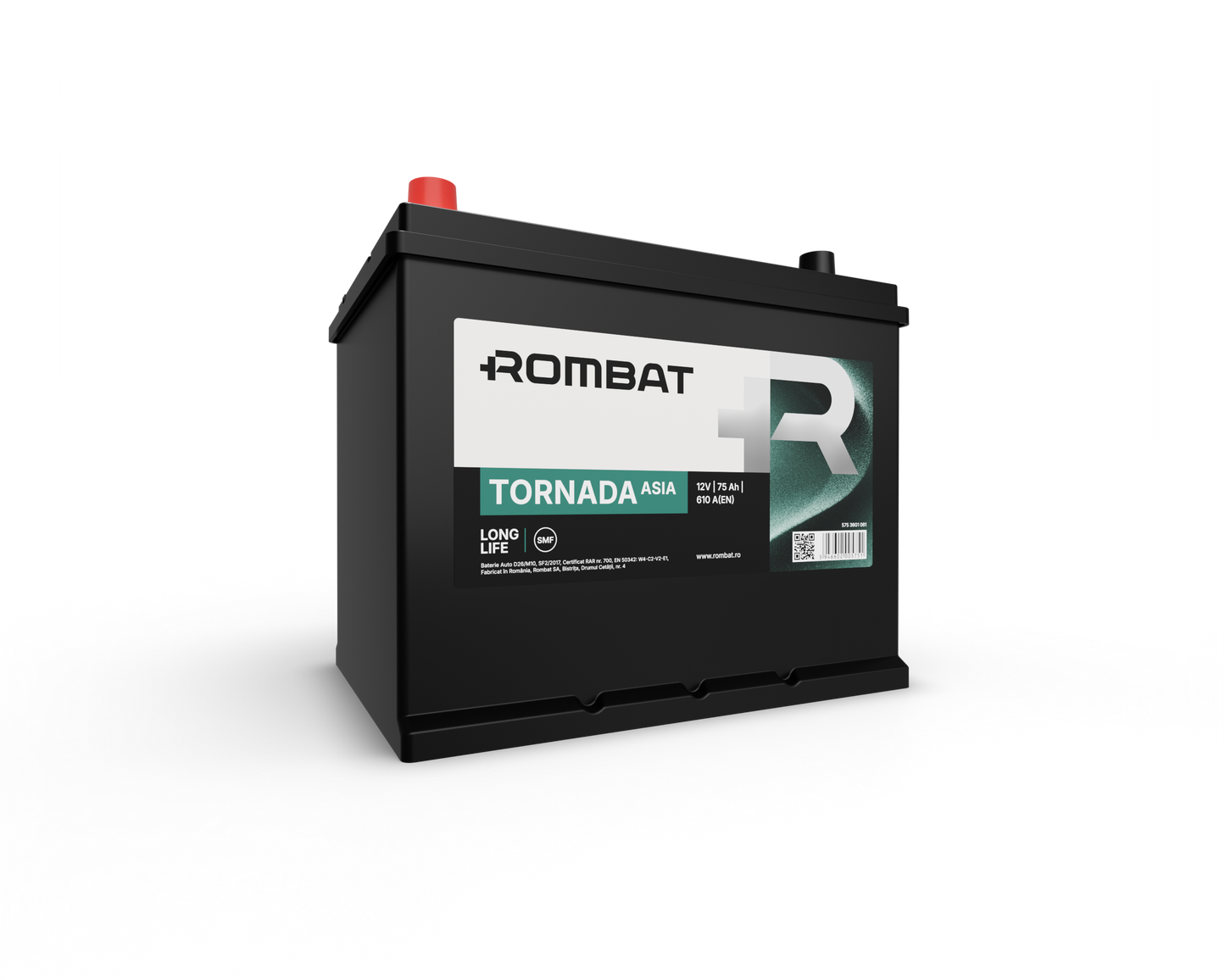 Acumulator Rombat Tornada Asia 12V 75Ah 610A - Cod 57536G1061
