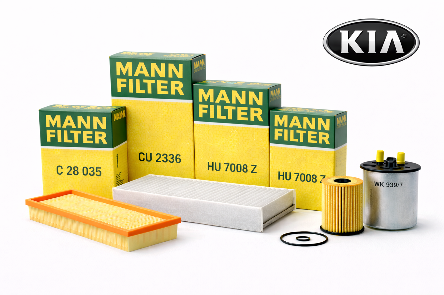 Kit Revizie Kia Sportage 2.0 CRDi 136CP – Filtre Aer, Ulei, Combustibil + Polen Carbon