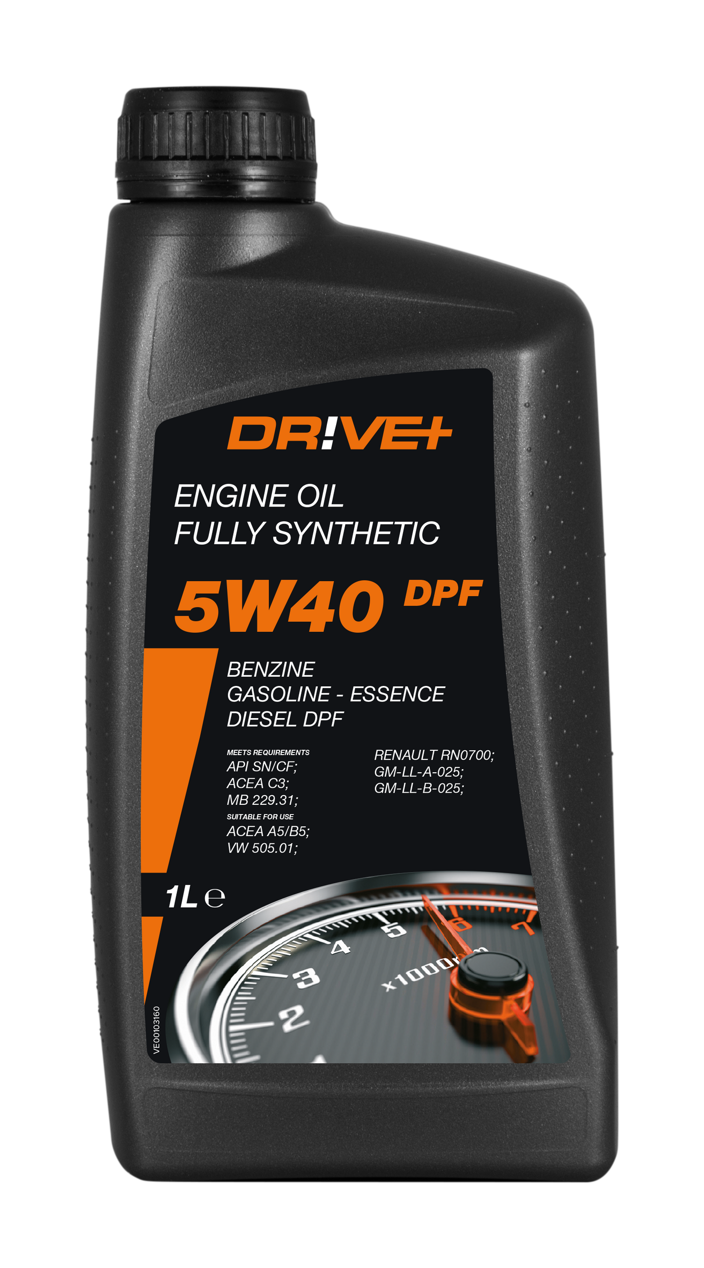 Ulei Motor DRIVE+ 5W40 DPF 1L - VW 505.01, MB 229.31, ACEA C3