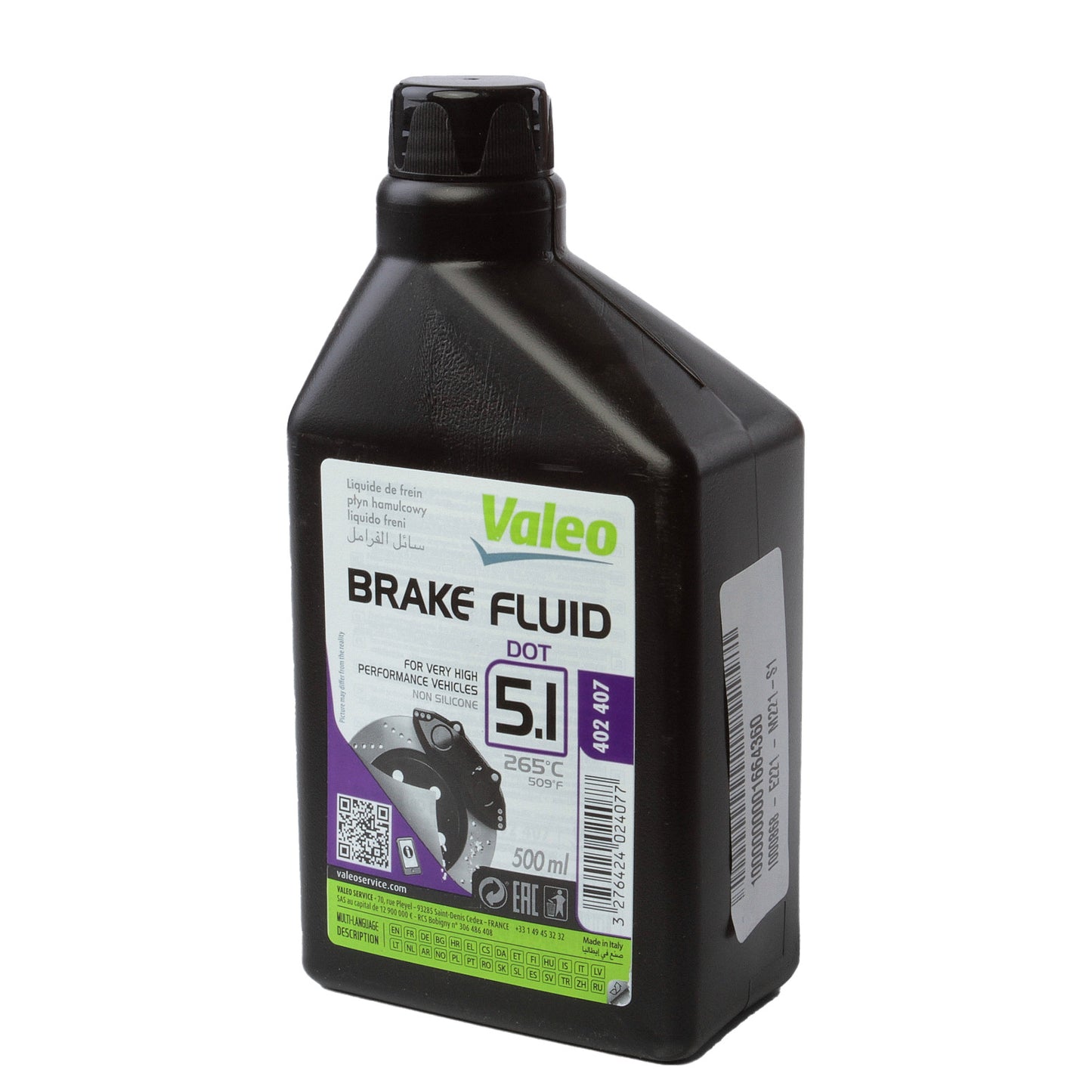 Lichid de frână Valeo DOT 5.1 Sintetic 500ml