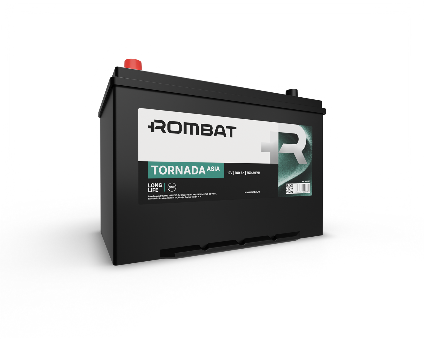 Acumulator Rombat Tornada Asia 12V 100Ah 750A - Cod 60036H1075
