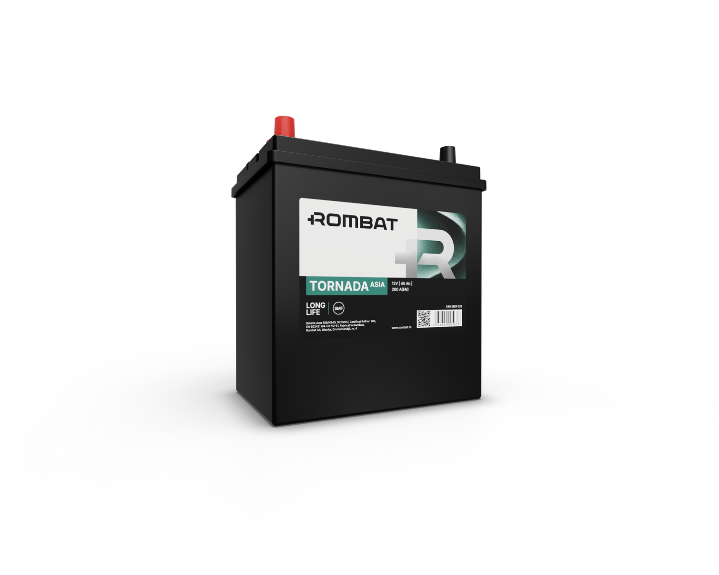 Acumulator Rombat Tornada Asia NS40 DM 12V 40Ah 300A