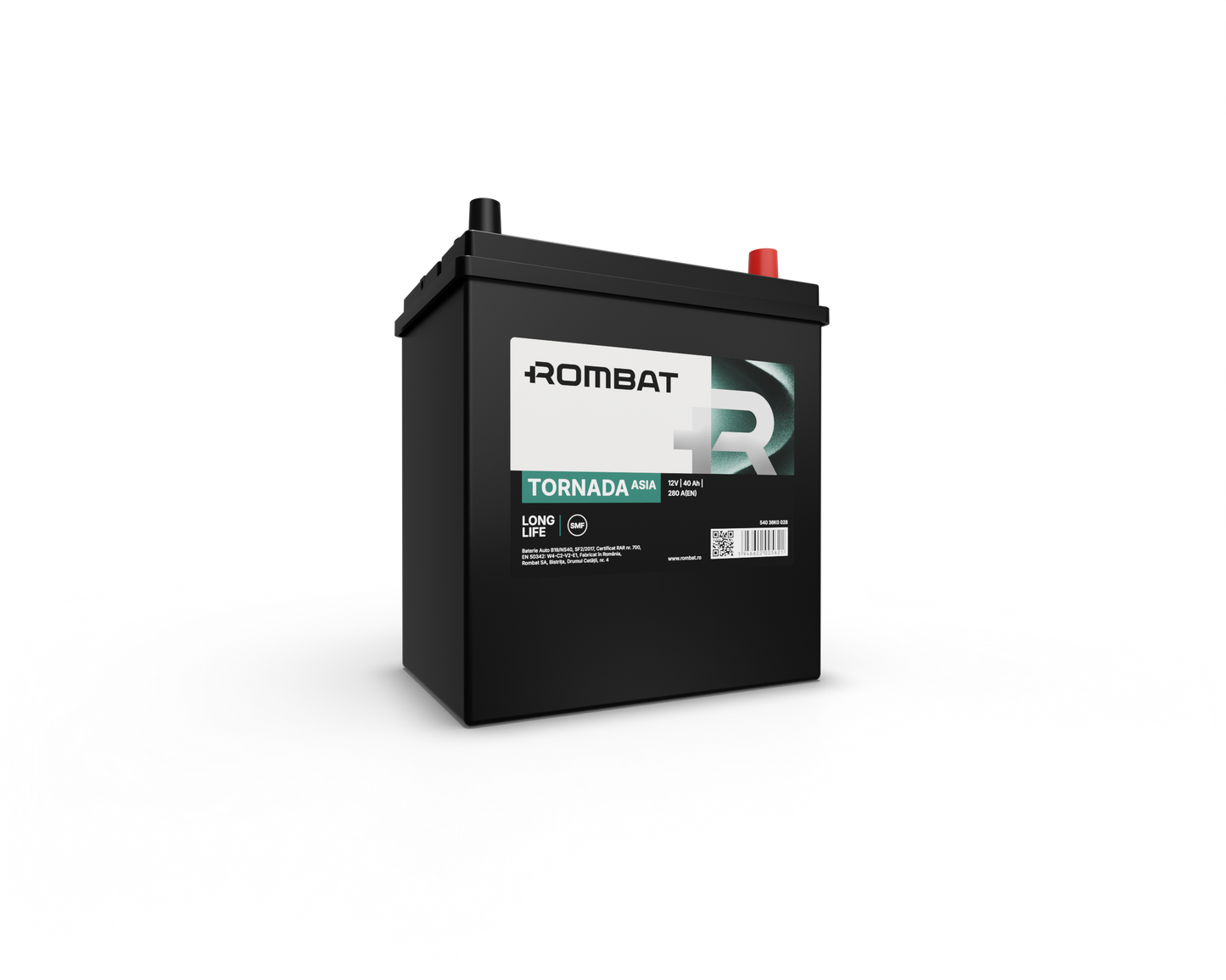 Acumulator Rombat Tornada Asia NS40DP 12V 40Ah 300A