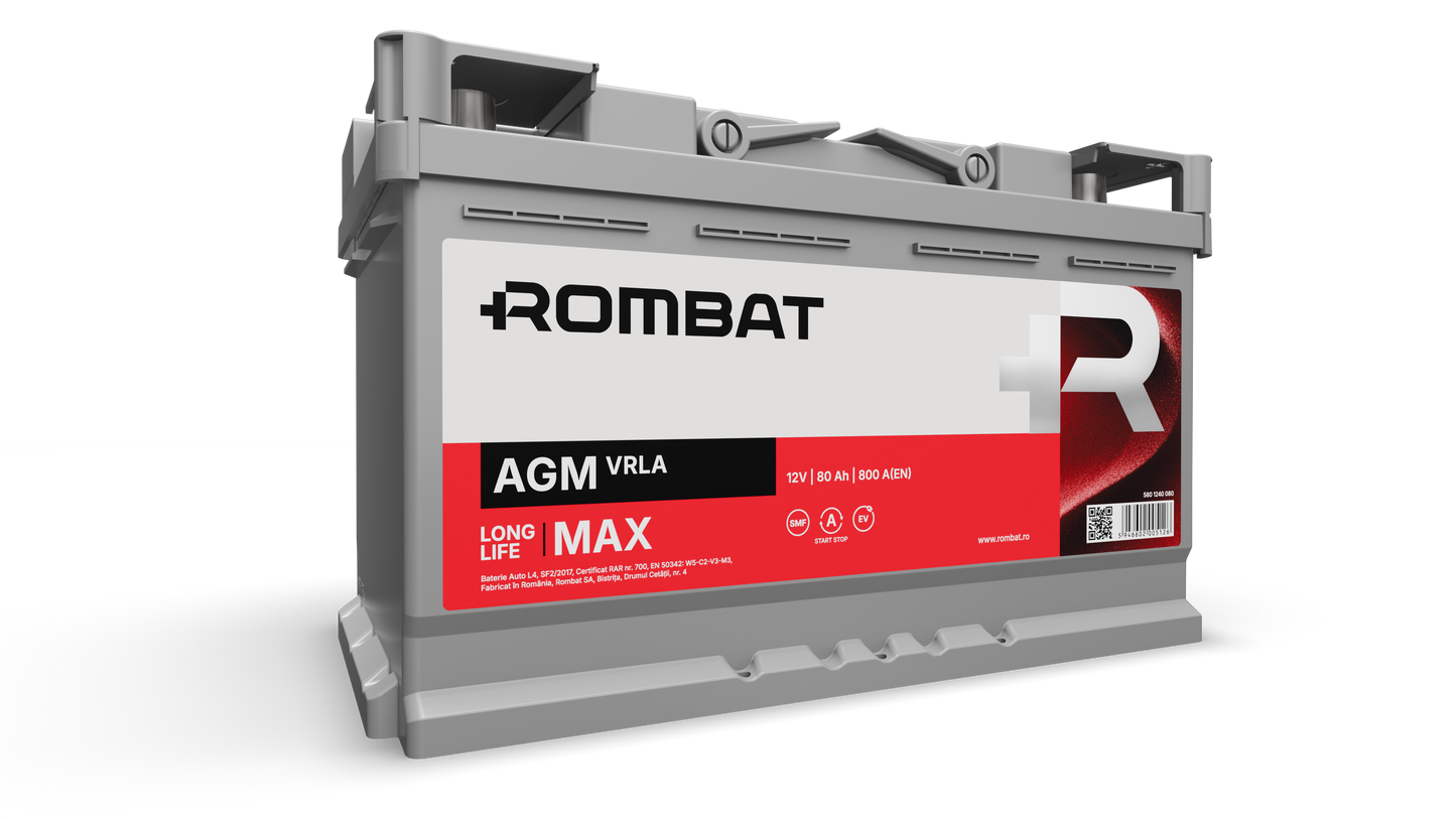 Acumulator Rombat AGM-VRLA 12V 80Ah 800A