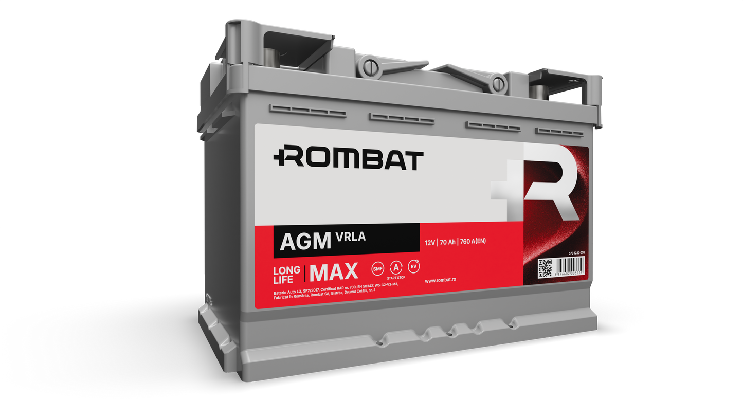 Acumulator Rombat AGM-VRLA 12V 70Ah 720A