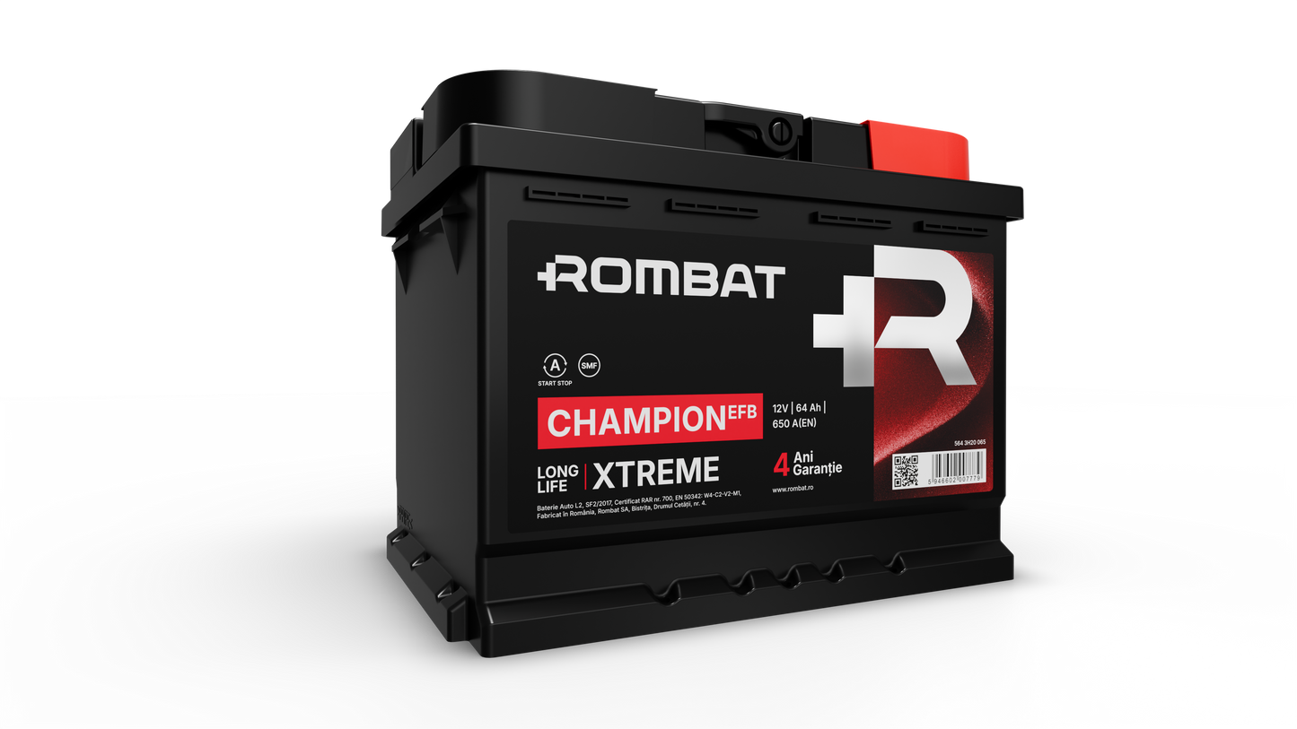 Acumulator Rombat Champion Start-Stop 12V 64Ah 650A
