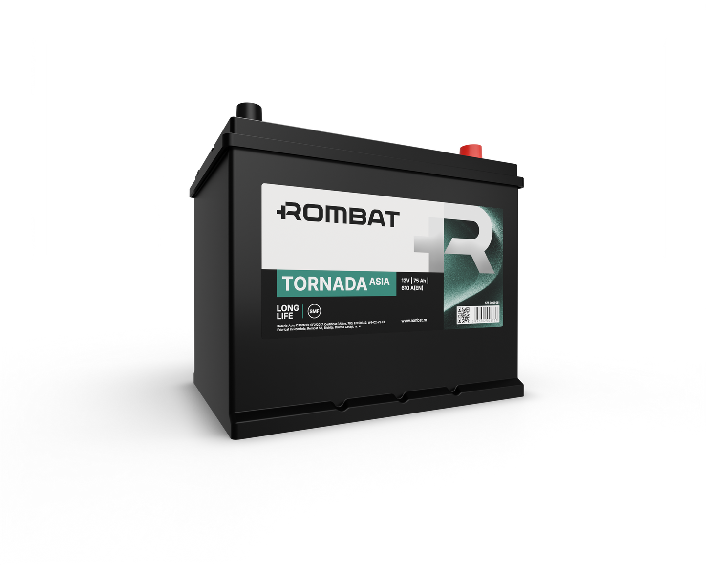 Acumulator Rombat Tornada Asia 12V 75Ah 610A - Cod 57536G0061