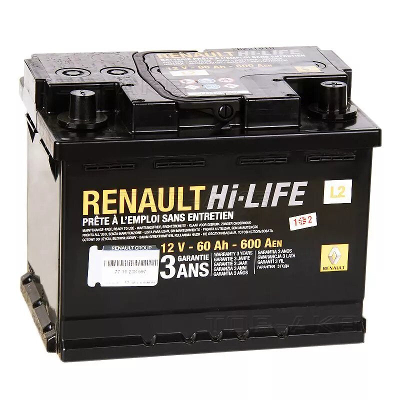 Acumulator Renault 12V 60Ah 600A