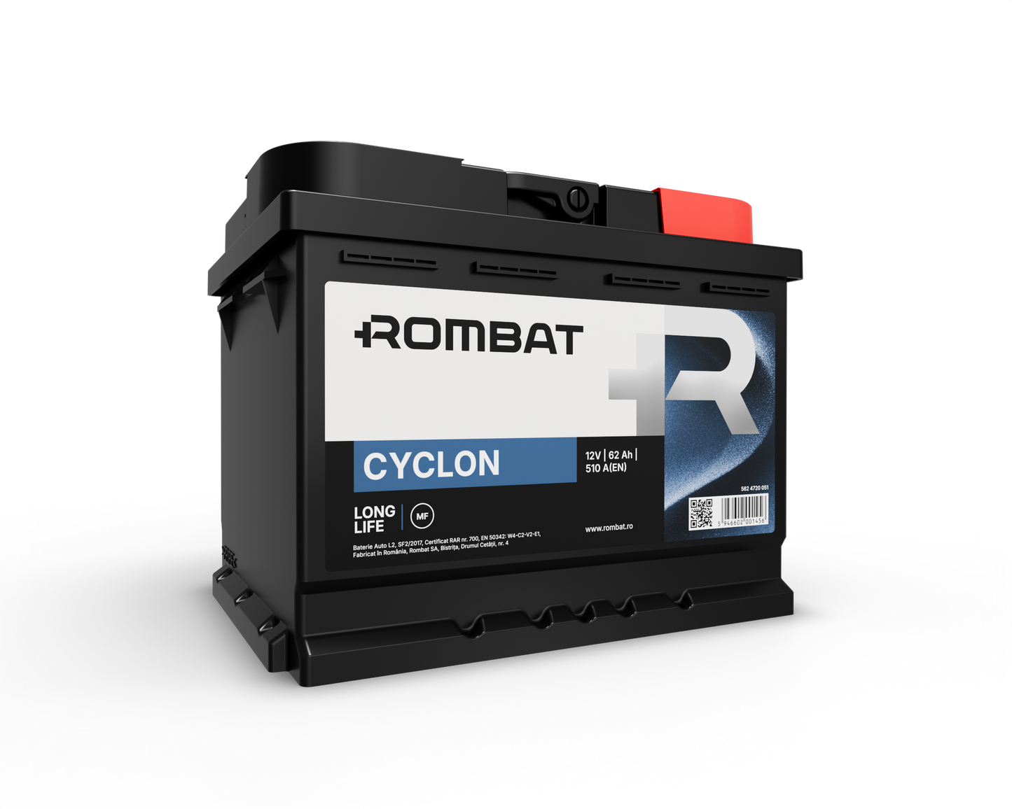 Acumulator Rombat Cyclon 12V 62Ah 510A