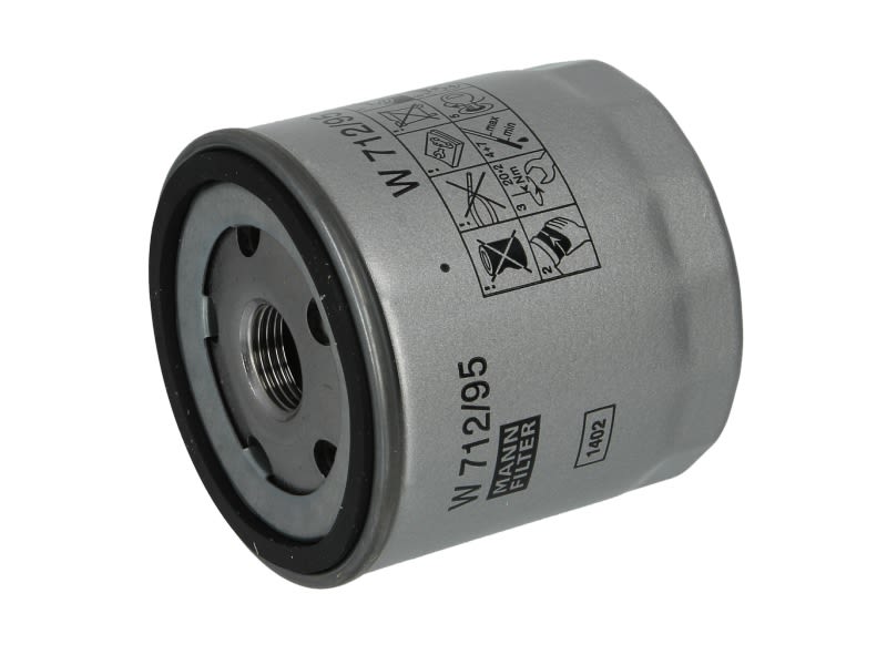 Filtru ulei MANN W 712/95 original | Golf VII 1.0/1.2/1.4/1.5 TSI, A3 8V, Jetta IV, Passat B8