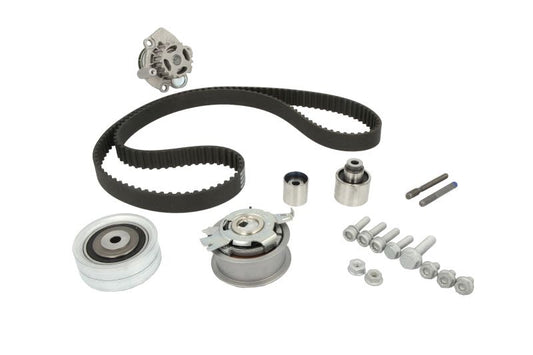 Kit Distribuție cu Pompă de Apă HEPU PK06621 pentru Audi A4, A6, Q5, VW Golf, Tiguan, Skoda Octavia