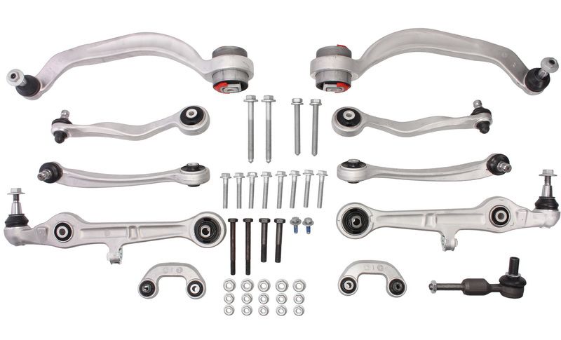 Kit Brațe Suspensie Față DELPHI TC1500KIT, Pivot 21mm, Audi A4 B5/B6, A6 C5, VW Passat B5.5, Skoda Superb I